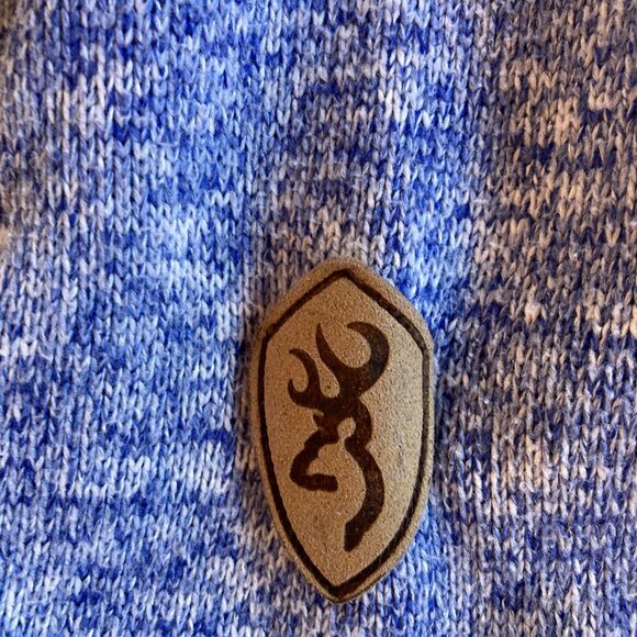 Women’s Browning Light Blue Pullover hoodie sweatshirt size L - Picture 3 of 8